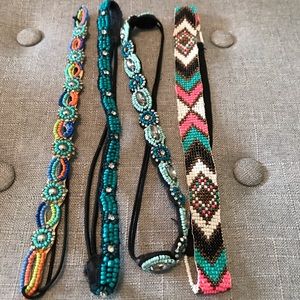Lot of 4 headbands